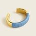 J. Crew Jewelry | Cotton Raffia-Wrapped Cuff Bracelet | Color: Blue/Gold | Size: Os