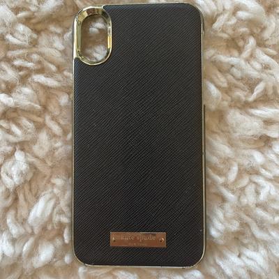 Kate Spade Cell Phones & Accessories | Euc Kate Spade Black And Gold Iphone Xs Case | Color: Black/Gold | Size: Os