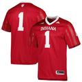 Men's adidas #1 Crimson Indiana Hoosiers Team Premier Football Jersey