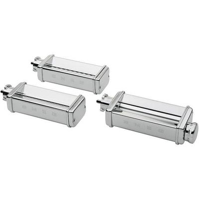 SMEG Nudelvorsatz "SMPC01 3tlg.", silber (edelstahlfarben), Küchenmaschinen-Aufsätze