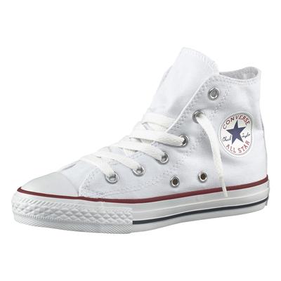 Sneaker CONVERSE "Kinder Chuck Taylor Hi", Gr. 27, weiß, Textil, retro, Schuhe Skaterschuh Sneakerboots Sneaker high Can