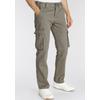 Cargohose MAN'S WORLD, Herren, Gr. 54, N-Gr, grün (olivgrün), Obermaterial: 100% Baumwolle, unifarben, casual, bequem lang, Hosen, mit aufgesetzten Taschen
