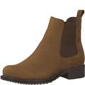 Tamaris Damen Chelsea Boots, Frauen Stiefeletten,TOUCHit-Fußbett,Booties,halbstiefel,Kurzstiefel,uebergangsschuhe,Cognac,37 EU