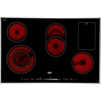 BEKO Elektro-Kochfeld, schwarz, B:77cm H:5,5cm T:51cm, Kochfelder, mit Warmhaltezone Image