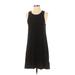 Old Navy Casual Dress - Shift Scoop Neck Sleeveless: Black Print Dresses - Women's Size Small
