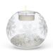 The Holiday Aisle® Snowflake & Snow Ball Votive Candle Holder Glass in White | 3.5 H x 3.5 W x 3.5 D in | Wayfair 4456EB810408439F905680D80B18D6B2