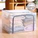 Rebrilliant Storage Fabric Box Fabric in Blue | 12.99 H x 19.68 W x 15.74 D in | Wayfair 801BE9D471FA44FB87290EBE72708DA0