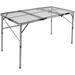 Arlmont & Co. Keirrah Folding Metal Camping Outdoor Table Metal in Gray | 28 H x 48 W x 24 D in | Wayfair 3379192494D349A191B83AD184132DD4