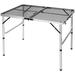 Arlmont & Co. Keirrah Folding Metal Camping Outdoor Table Metal in Brown | 28 H x 48 W x 24 D in | Wayfair 6086DEA9CF6B455AA2AD1B73AD9E6B4B