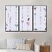 Dakota Fields Boho Tribal Feathers & Flower Arrows II - 3 Piece Floater Frame Graphic Art Set on Canvas Canvas, in White | Wayfair