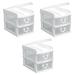 Gracious Living Mini 2 Drawer Desktop Organizer w/ Flip Top (3 Pack) Plastic in White | 8.5 H x 10.5 W x 7.4 D in | Wayfair 3 x 91365-4C