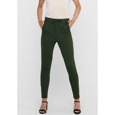 Jogger Pants ONLY "ONLPOPTRASH LIFE EASY COL PANT PNT NOOS", Damen, Gr. XL (42), Länge 32, grün (peat), Milano Rib, Obermaterial: 63% Viskose, 32% Nylon, 5% Elasthan, unifarben, casual, gerade, unten schmal, Hosen Image