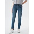 Boyfriend-Jeans LTB "MIKA C" Gr. 29, Länge 30, blau (etana wash) Damen Jeans Weite mit gerade zulaufendem Beinverlauf, hoher Leibhöhe und Taschen