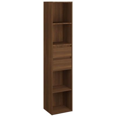 Bücherregal Braun Eichen-Optik 36x30x171 cm Holzwerkstoff Vidaxl