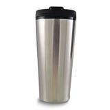 Curata Stainless Steel Silver Engraveable 16 Ounce Travel Tumbler