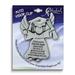 Curata Silver-Tone Graduation Guardian Angel Visor Clip