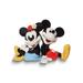 Curata Hand-Painted Stoneware Mickey and Minnie Salt and Pepper Set