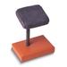Curata Brown Leather Base and Grey Suede Single Watch/Bracelet Display Stand