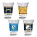 Curata NFL Los Angeles Chargers 4-Piece 2 Oz. Shot Glass Set