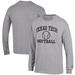Men's Champion Gray Texas Tech Red Raiders Softball Icon Long Sleeve T-Shirt