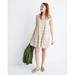 Madewell Dresses | Madewell Sleeveless Button Front Tiered Dress In Ikat Sz S | Color: Cream/Tan | Size: S