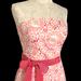 Lilly Pulitzer Dresses | Lilly Pulitzer Pink Floral Strapless Dress In Size 4 | Color: Pink/White | Size: 4
