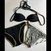 Victoria's Secret Swim | Euc + Nwt 3 Piece Swimwear - Bikini(S) | Color: Black | Size: 36a / Xs / 4