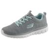 Sneaker SKECHERS "Graceful - Twisted Fortune", Damen, Gr. 41, grau (grau, mint), Textil, sportlich, Schuhe, Freizeitschuh, Halbschuh, Schnürschuh mit Memory Foam