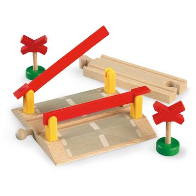 Spielzeugeisenbahn-Erweiterung BRIO "BRIO WORLD, Bahnübergang", bunt, Spielzeugeisenbahn-Erweiterungen, KinderB:13cm H:5,0cm T:11cm, Holz, FSC - schützt Wald, B:13cm H:5,0cm T:11cm Image