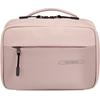 Kulturbeutel SAMSONITE "STACKD Toilet Kit, 17 cm", Gr. B/H/T: 24,3cm x 16,8cm x 9,5cm, rosa, Polyester, Polyurethan, Taschen, Beautybox Schminketui Kosmetikbox Beauty-Bag zum Aufhängen