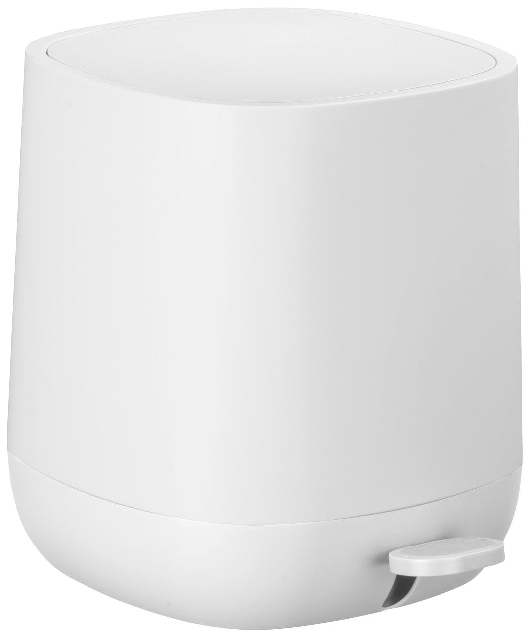 Kosmetikeimer WENKO "Davos", schwarz-weiß (weiß, schwarz), B:23,5cm H:26cm T:27,5cm, Polypropylen, Mülleimer, 5 Liter, ØxH: 17x27 cm