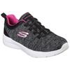 Slip-On Sneaker SKECHERS "DYNAMIGHT 2.0-IN A FLASH", Damen, Gr. 37, schwarz (schwarz, pink), Textil, Synthetik, sportlich, Schuhe, Slipper, Freizeitschuh, Komfortschuh für Maschinenwäsche geeignet