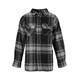 Fleeceshirt ZIGZAG "Marley" Gr. 110, schwarz (schwarz, grau) Kinder Shirts Tops