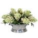 Distinctive Designs Hydrangea Centerpiece in Planter Polysilk | 18 H x 30 W x 23 D in | Wayfair 7481A