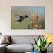East Urban Home Magnificent Hummingbird Male Foraging, Costa Rica by Tim Fitzharris - Wrapped Canvas Graphic Art Print Canvas, | Wayfair