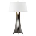 Hubbardton Forge Moreau 33.4" Table Lamp Metal in White/Brown | 33.4 H x 20 W x 20 D in | Wayfair 273077-1168