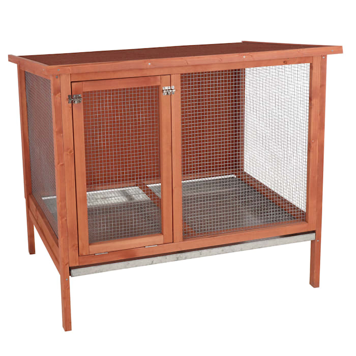 HD Large Rabbit Hutch, Brown