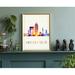 Trinx Indianapolis Modern Illustration US Cities Poster, Unframed Print, Indiana Wall Art Poster Paper | 18 H x 12 W x 0.35 D in | Wayfair