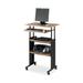 Inbox Zero Jessicamae Adjustable Height Standing Desk, Wood in Brown | Wayfair F3AC852C570B4E7783098E4CFA23BCEB