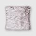 Mercer41 Dajonae Square Faux Fur Throw Pillow Cover & Insert Polyester/Polyfill/Faux Fur in Brown | 20 H x 20 W x 7 D in | Wayfair
