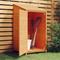 vidaXL Garden Shed Brown 55x52x112 cm Solid Wood Fir