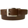 Mens Quality Leather Belt Made in UK, Brown, 30-34, S