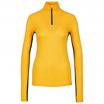 We Norwegians - Women's Tryvann Colblock Zipup - Merinounterwäsche Gr XS gelb