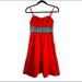 Anthropologie Dresses | Anthropologie Edme & Esyllte Cotton Silk Dress 0 | Color: Green/Orange | Size: 0