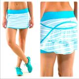 Lululemon Athletica Shorts | Lululemon Run Track Attack Skort | Color: Blue/White | Size: 4