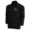 Men's Antigua Black Albany FireWolves Altitude Full-Zip Jacket