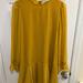 Zara Dresses | Beautiful Zara Dress In Excellent Condition. Sleeves. Worn Once. | Color: Yellow | Size: M