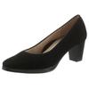 Pumps ARA "ORLY", Damen, Gr. 3 (35,5), schwarz (13436, 01 schwarz), Ziegenveloursleder, elegant, Schuhe, Abendschuh, Festtagsschuh,Trichterabsatz, mit kleinem Plateau