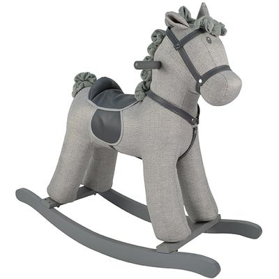 Schaukelpferd KNORRTOYS "Grey Horse" Schaukeltiere grau Kinder Schaukeln Hopser mit Sound