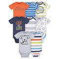 Onesies Brand baby-boys 8-pack Short Sleeve Mix & Match Bodysuits, Loud Cute Dog, 3-6 Months